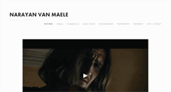 Desktop Screenshot of narayanvanmaele.com