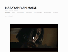 Tablet Screenshot of narayanvanmaele.com